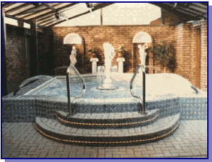 Greek Inspired Indoor Pool