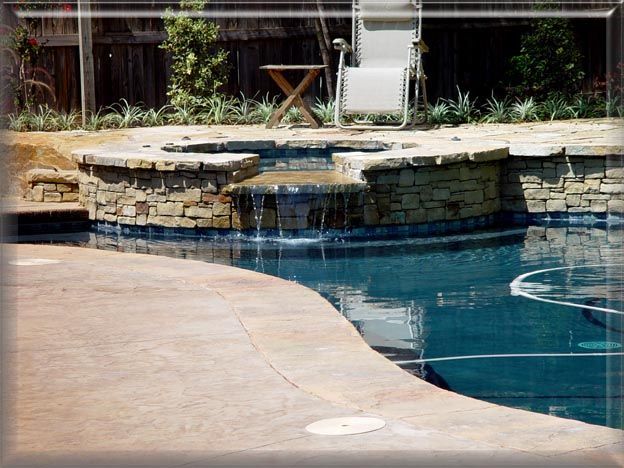 Swimming Pool With Waterfall