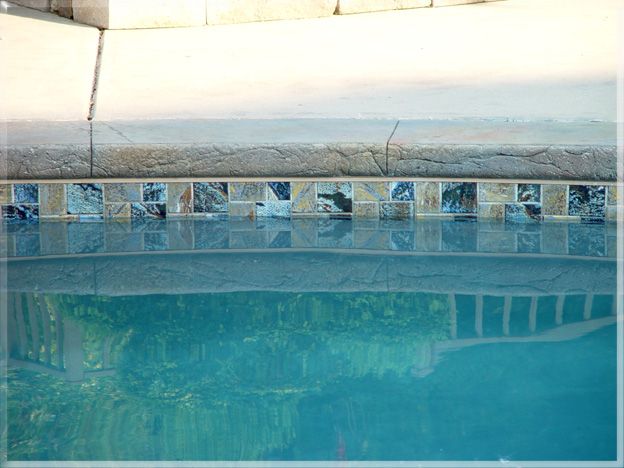 Textured Side Tile Of A Swimming Pool