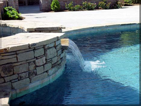 Circular Stamped Coping Pool