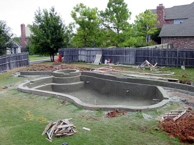 Swimming Pool Under Construction