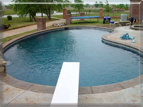 Swimming Pool With Diving Board