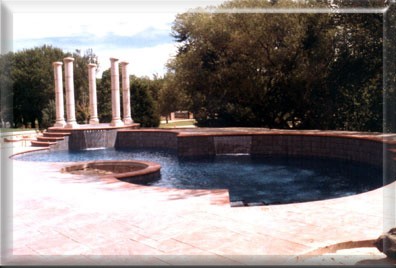 Greek Inspired Swimming Pool